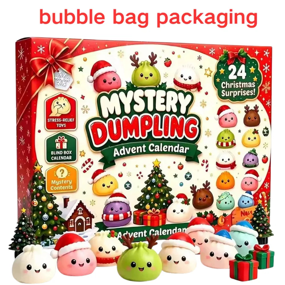 Squish Countdown: 24-Day Dumpling Squishy Advent Calendar