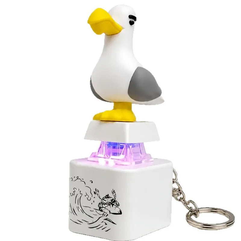 Seagull Sound Button Keychain