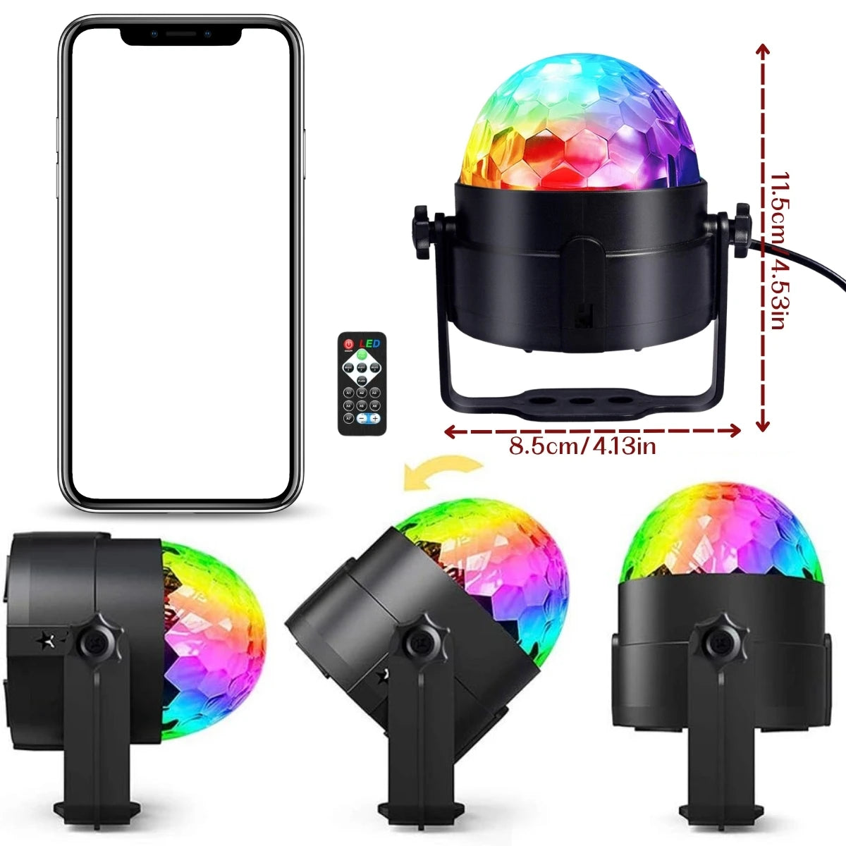 Remote Control Disco Ball Party Light