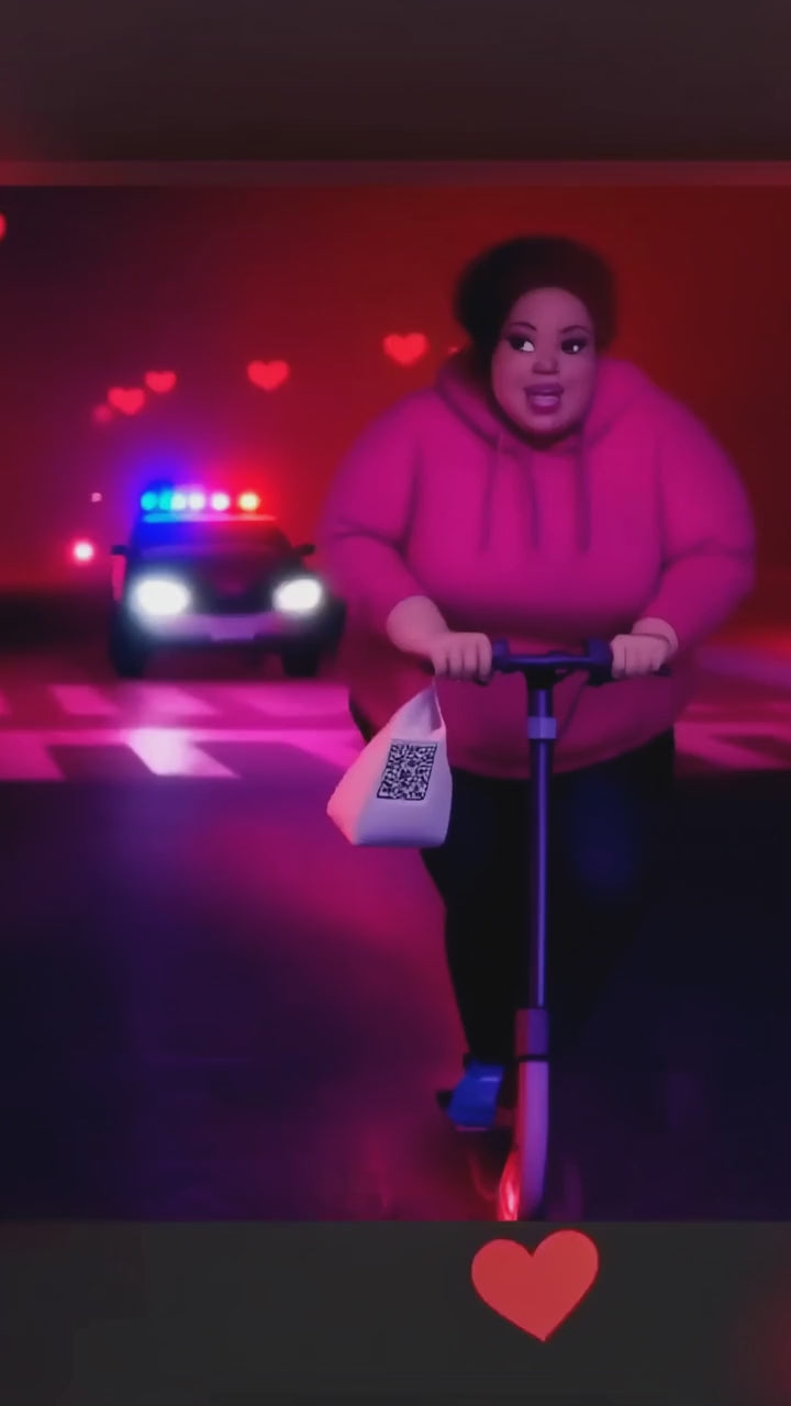 Pink Chase: the video that plays when you scan the QR code on these sneakers